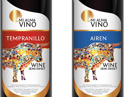 Wine label concept