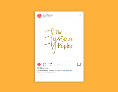 Typography & Instagram Grid - Elysian Poplar