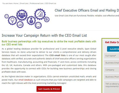 Email List of CEOs | CEO Mailing Addresses