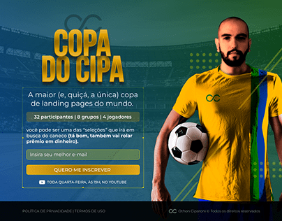 Copa do Cipa | Concurso Landing Page | Othon Ciparoni
