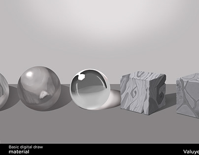 Materials: metal, glass, wood, stone