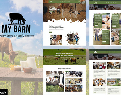 Mybarn - Organic Food, Milk Store Shopify Theme