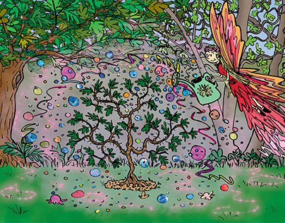 Watering a Faerie Tree