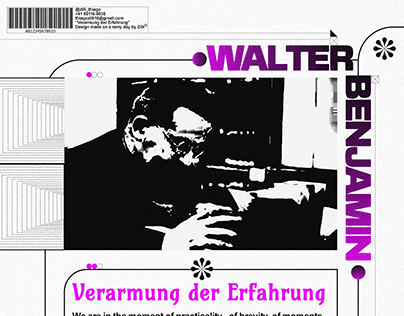 Poster-Walter Benjamin