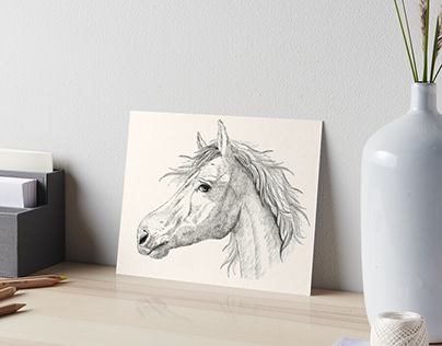 Horse graphic print