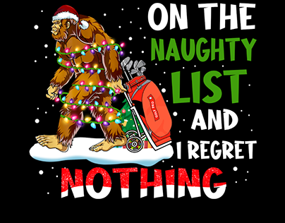 Christmas - On The Naughty List Tshirt