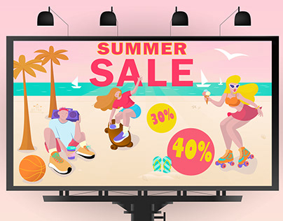 Summer SALE | banner for a sport shoes store