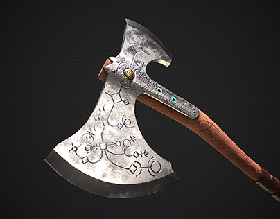 Leviathan Axe - Low Poly 3D Model