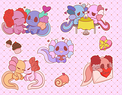Axolotl Valentine’s Day