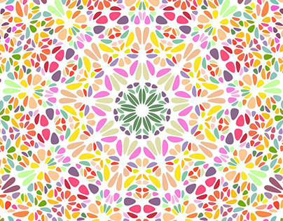 FREE Vector: Oriental Circular Mosaic Background