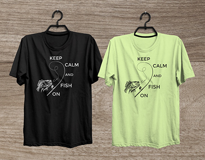 Keep Culm And Fish On T-shirt