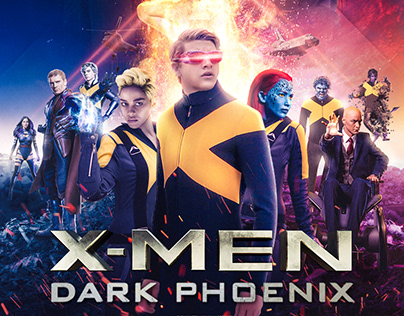 X-Men Dark Phoenix - Movie poster recreated