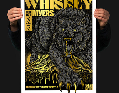 WHISKEY MYERS - SEATTLE 2022 POSTER