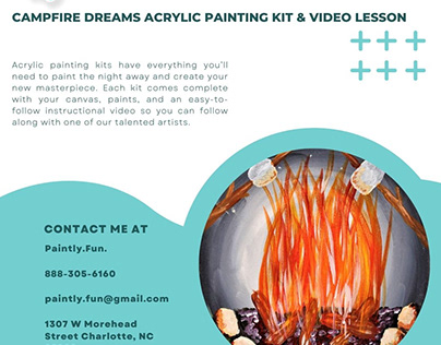 Buy Campfire Dreams Acrylic Painting Kit & Video Lesson