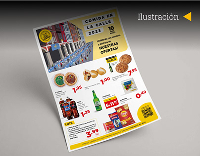 Alimerka - Ilustración cabecera folleto fiestas Avilés
