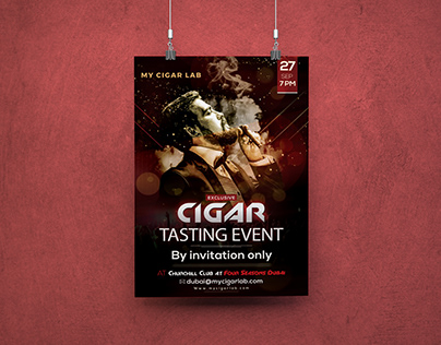 Cigar Tasting Event Flyer