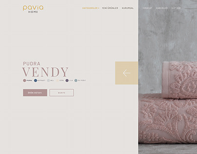 Pavia Home Textile - Web Site