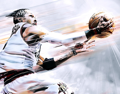 Allen Iverson NBA Artwork