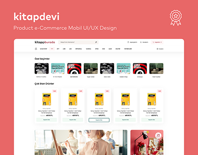 Kitapdevi - UI & UX e-Commerce Web Design