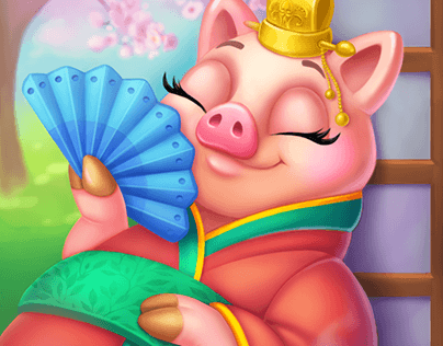A pig character