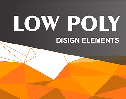 Low poly design elements
