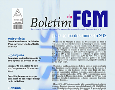 Editoração - Edição 5 (2016)  Boletim da FCM