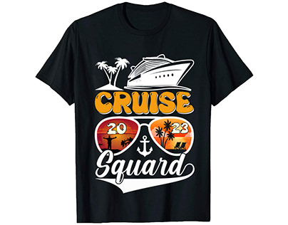 Cruise Squard 2023 T-shirt Design.