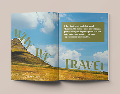 Multi-Page Editorial Design: Type + Layout