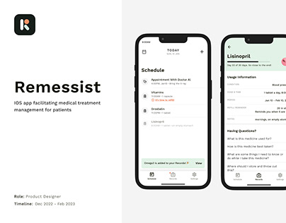 Remessist | Medical Treatment Assistant App