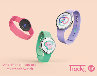 Tracks- Smartwatch inspired by Spotify