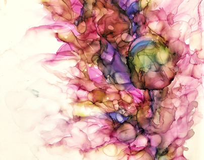 Alcohol Ink On Yupo Paper