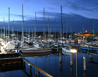 Harbour, Sailing, Veere, Nightphotography, zeeland