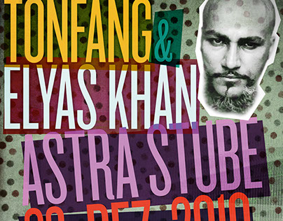 Elyas Khan & Tonfang: poster design