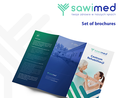 set of brochures for physiotherapy