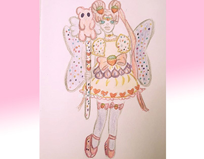 drawing inspired by sailor moon