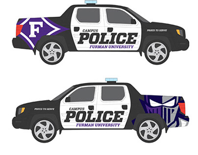 Furman University Police – Car Wrap Redesign