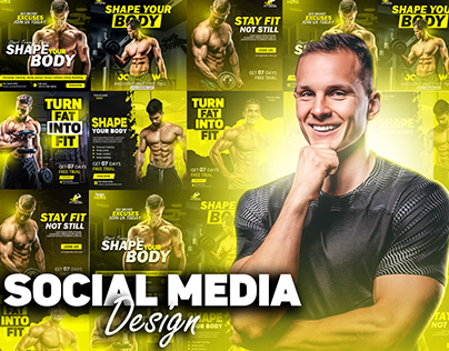 Fitness Social media design