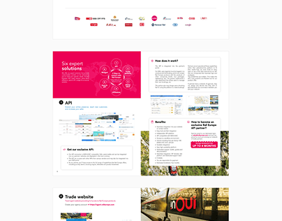 Marketing brochures for Rail Europe
