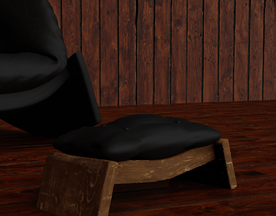 Rocking Chair and Footstool