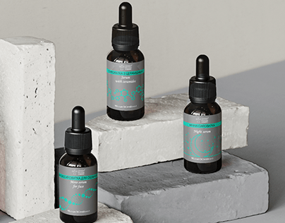 Home care serums packaging designs