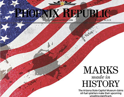 "Marks Made in History" - Tabloid Cover Assignment