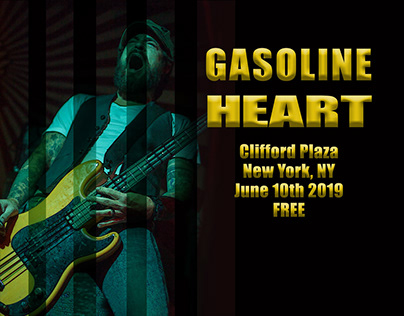 Gasoline Heart // Concert Poster // Advertisement