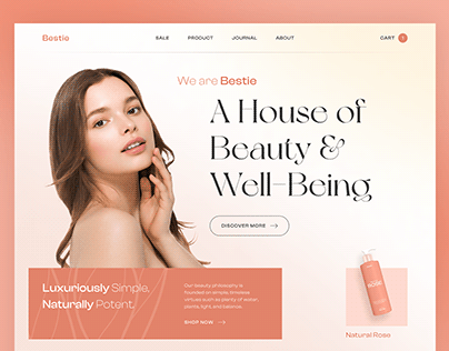 Skincare Beauty Product Landing Page | Ui/ Ux Design