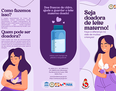 Panfleto - Doação de leite materno