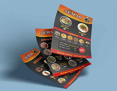 Brochure Menu Design "Mie Ayam SEMAR"