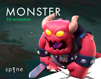 Project thumbnail - MONSTER 2D animation in Spine