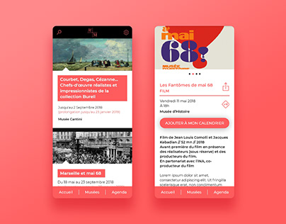 Design UI App - Marseille Musées