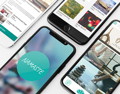 'NAMASTE' Mobile App UI Design