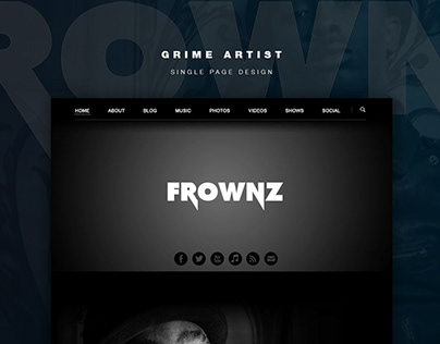 Frownz | Web design