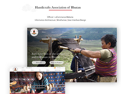 Web Design: Handicrafts Association of Bhutan
